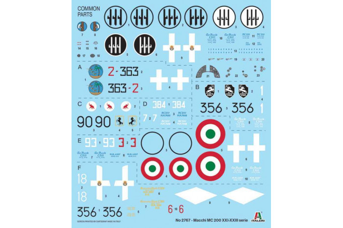 Model Kit letadlo 2767 - MACCHI MC.200 XXI serie (1:48)