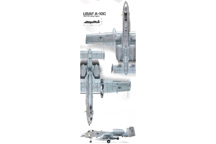 Model Kit letadlo 12348 - USAF A-10C "75th FS Flying Tigers" (1:48)