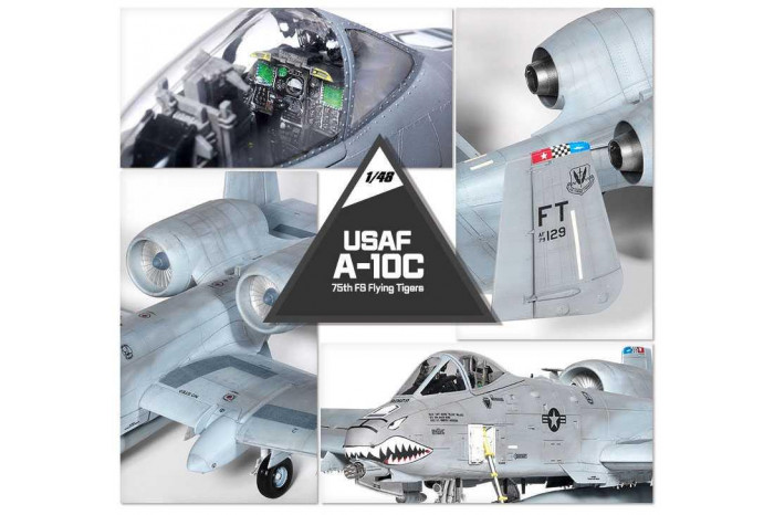 Model Kit letadlo 12348 - USAF A-10C "75th FS Flying Tigers" (1:48)