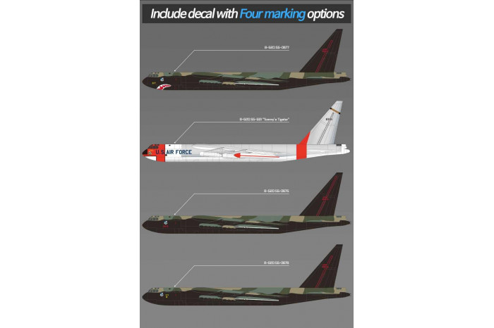 Model Kit letadlo 12632 - B-52D Stratofortress (1:144)