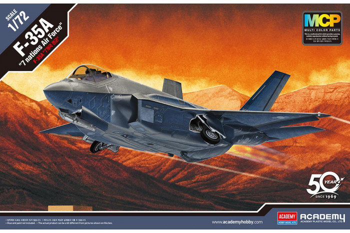 Model Kit letadlo 12561 - F-35A "Seven Nation Air Force" MCP (1:72)