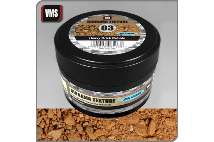 Diorama Texture 03 - Hrubá tehlová drvina - DI08