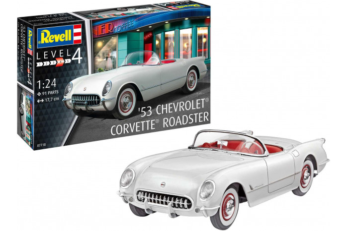 Plastic ModelKit auto 07718 - '53 Corvette Roadster (1:24)