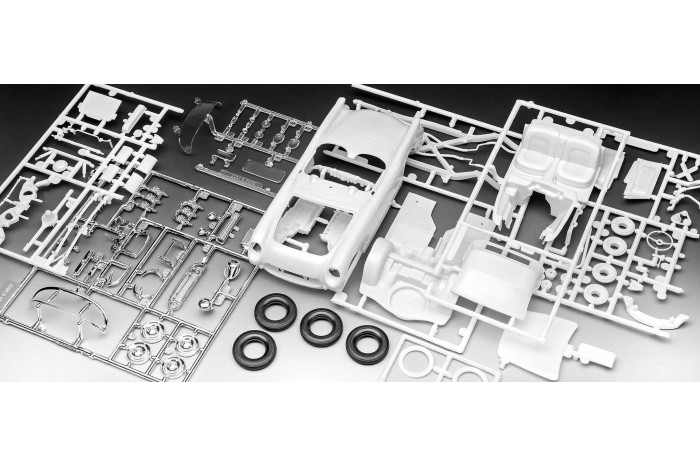 Plastic ModelKit auto 07718 - '53 Corvette Roadster (1:24)