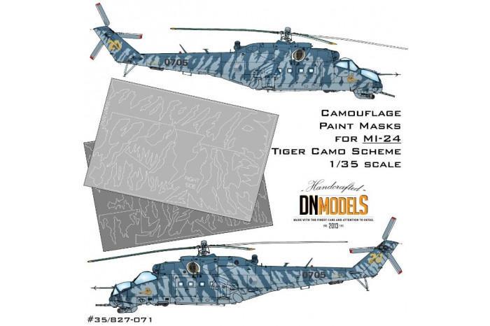 Camouflage Paint Masks for Mil Mi-24 Tiger Camo Scheme (1:35) - 35/827-071