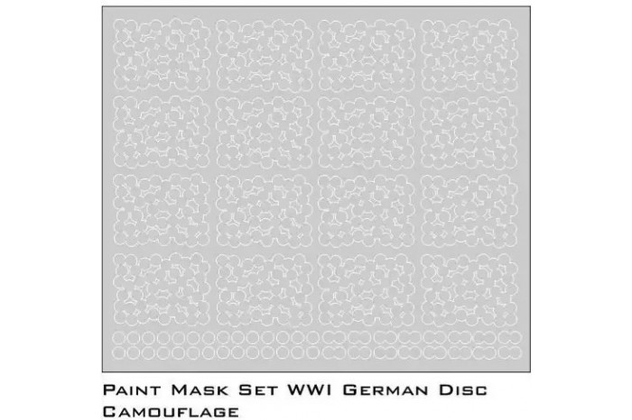 Mask set - WWII 1946 German Disc Camo (equal size roundels)  (1:35) - 35/827-003