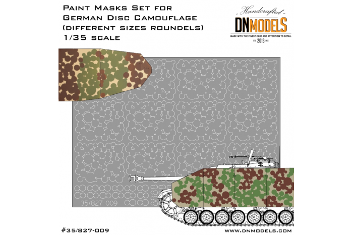 Mask set - WWII 1946 German Disc Camo (different size roundels) (1:35) - 35/827-009