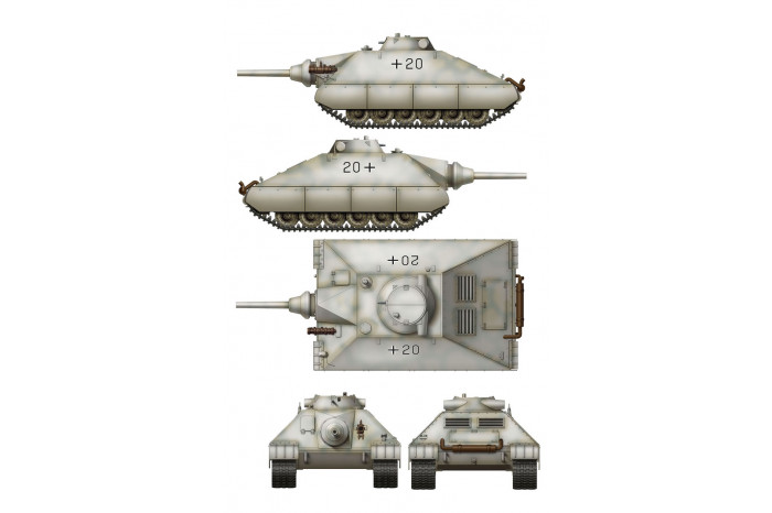 Schwerer kleiner Panzerkampfwagen German Heavy Tank Project 1944 (2 in 1) (1:35) - 35019