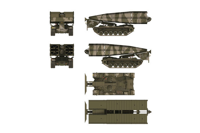 Brückenlegepanzer M48 A2 AVLB Armored Vehicle Launched Bridge (1:35) - 35025