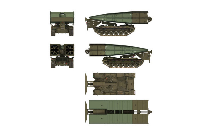 Brückenlegepanzer M48 A2 AVLB Armored Vehicle Launched Bridge (1:35) - 35025