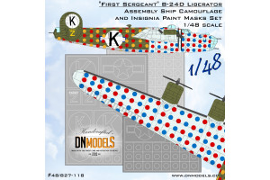 “First Sergeant” B-24D Liberator Assembly Ship Camo and Insignia Paint Mask Set (1:48) - 48/827-118