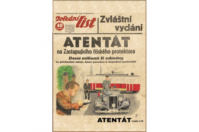 Atentát - kompletní set (1:35) - 1044/SN