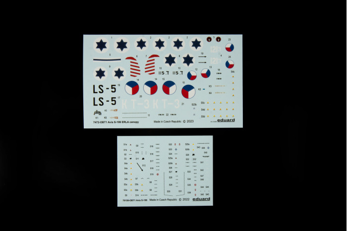 Avia S-199 ERLA prekryt kokpitu (1:72) - 7472