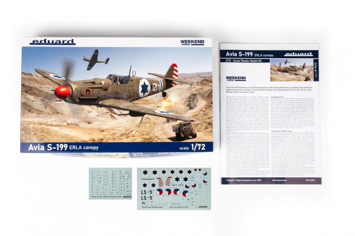 Avia S-199 ERLA prekryt kokpitu (1:72) - 7472