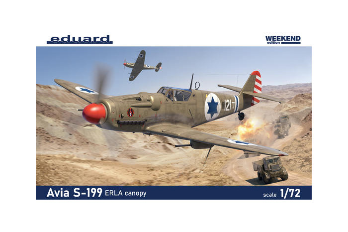 Avia S-199 ERLA prekryt kokpitu (1:72) - 7472