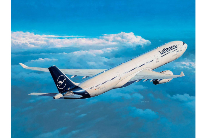 Plastic ModelKit letadlo 03816 - Airbus A330-300 - Lufthansa "New Livery" (1:144)
