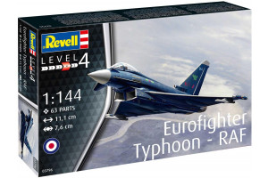 Plastic ModelKit letadlo 03796 - Eurofighter Typhoon - RAF (1:144)