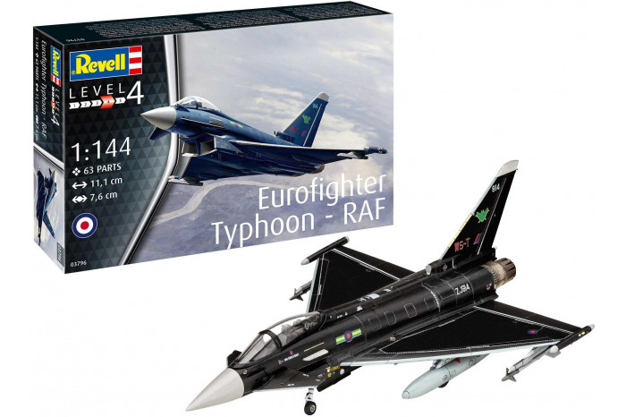 Plastic ModelKit letadlo 03796 - Eurofighter Typhoon - RAF (1:144)