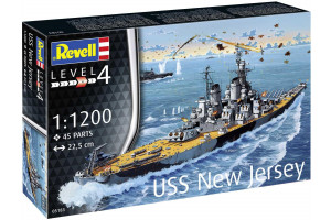 Plastic ModelKit loď 05183 - USS New Jersey (1:1200)