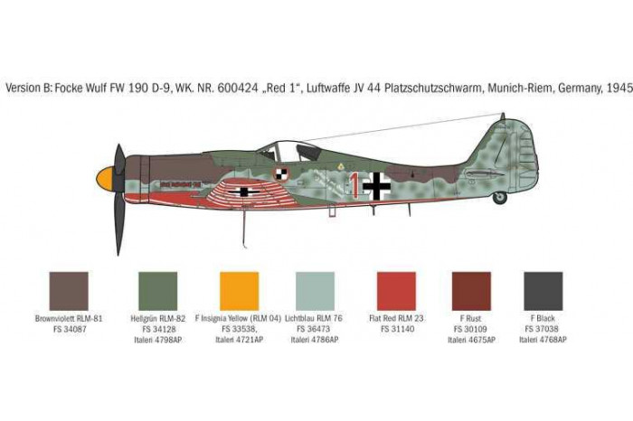 Model Kit letadlo 1312 - FOCKE WULF FW-190 D-9 (1:72)