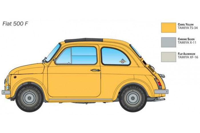 Model Kit auto 4715 - FIAT 500 F 1968 upgraded edition (1:12)