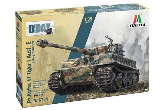 Model Kit tank 6754 - Pz.Kpfw.VI Tiger I Ausf.E late prod. (1:35)