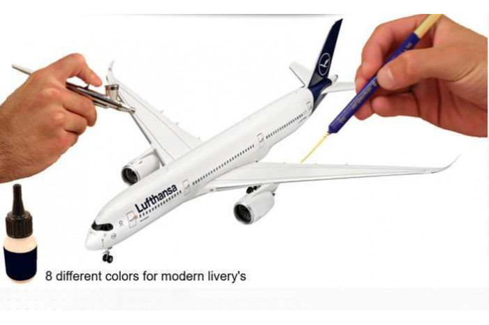 Sada barev Aqua Color 36203 - Modern Airliner (8 x 17ml)