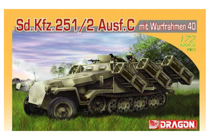 Model Kit military 7306 - Sd.Kfz.251 Ausf.C mit Wurfrahmen 40 (1:72)
