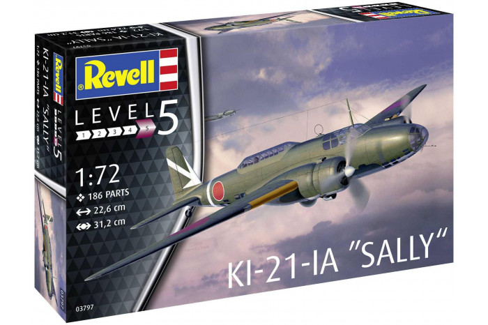 Plastic ModelKit letadlo 03797 - Ki-21-la (1:72)