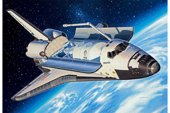 Plastic ModelKit vesmír 04544 - Space Shuttle Atlantis (1:144)