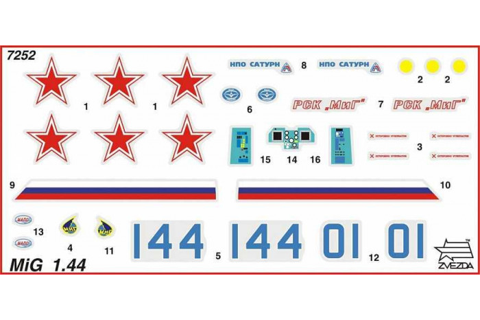 Model Kit letadlo 7252 - MIG 1.44 Russian Multirole Fighter (1:72)