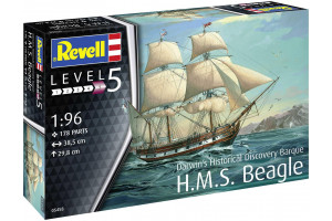 Plastic ModelKit loď 05458 - H.M.S. Beagle (1:96)