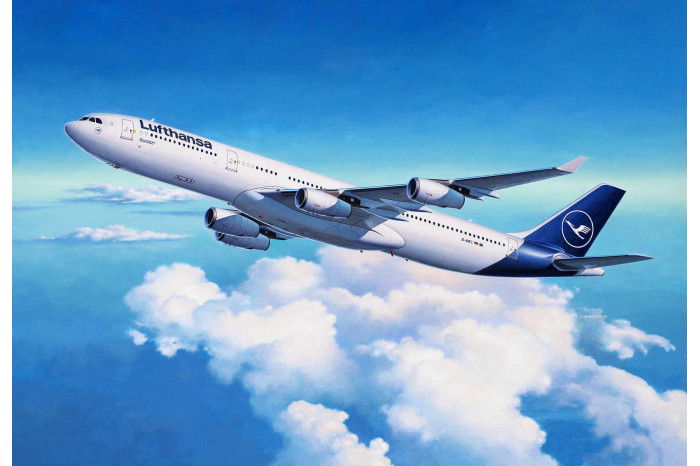 Plastic ModelKit letadlo 03803 - A340-300 Lufthansa New Livery (1:144)