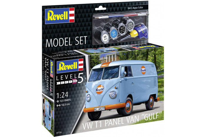 ModelSet auto 67726 - VW T1 Panel Van (Gulf Decoration) (1:24)