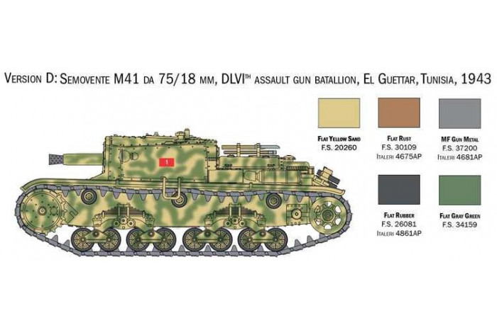 Model Kit tank 25768 - Italian tanks and semoventi (1:56)