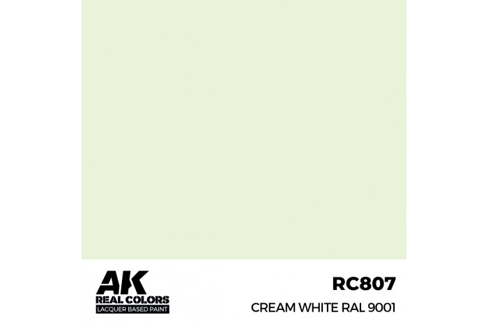 Cream White RAL 9001 - RC807