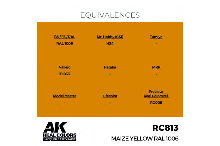 Maize Yellow RAL 1006 - RC813