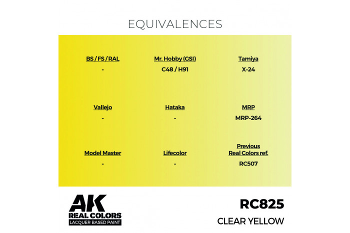 Clear Yellow - RC825