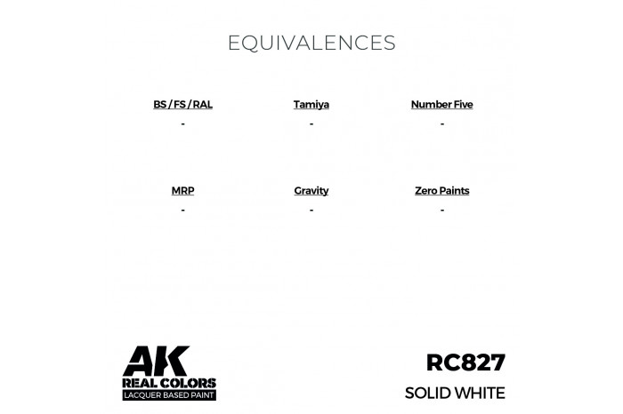 Solid White - RC827