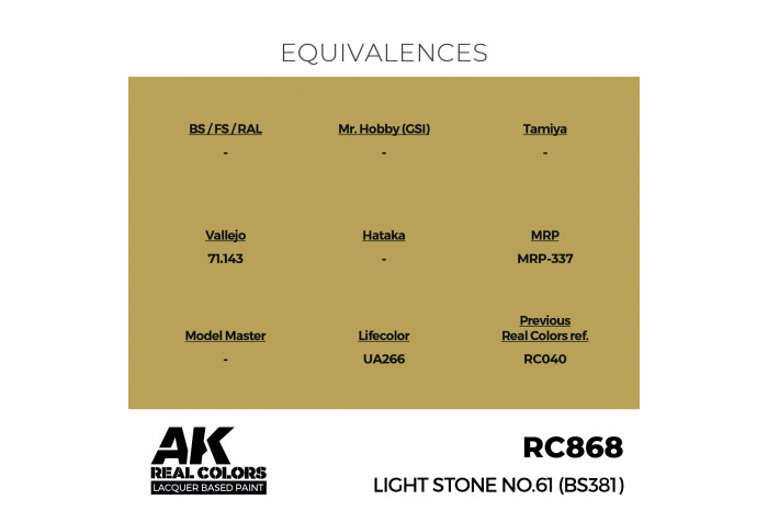 Light Stone No.61 (BS381) - RC868