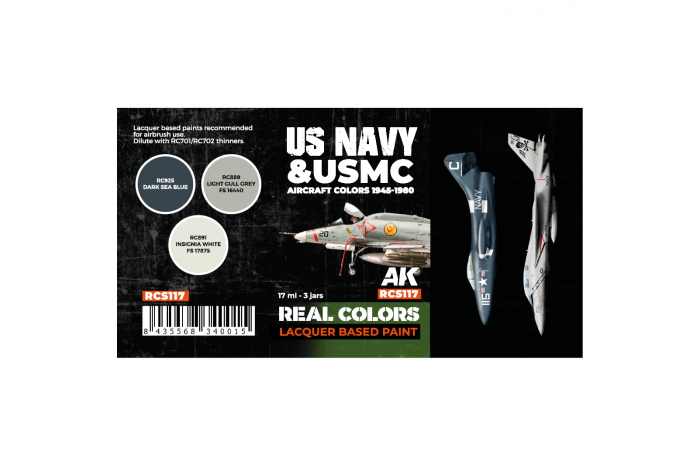 US Navy & USMC Aircraft Colors 1945-1980 SET - RCS117