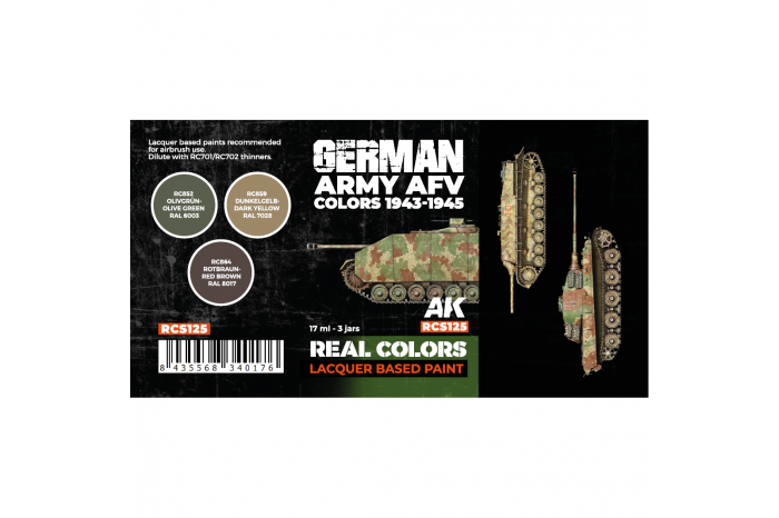 German Army AFV Colors 1943-1945 SET - RCS125