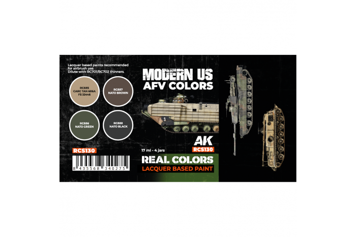 US Army Modern AFV Colors SET - RCS130