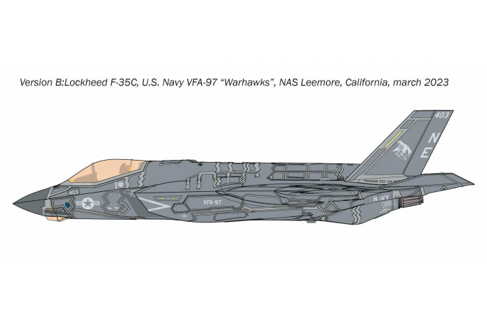 Model Kit letadlo 1469 - F-35C Lightning II (1:72)