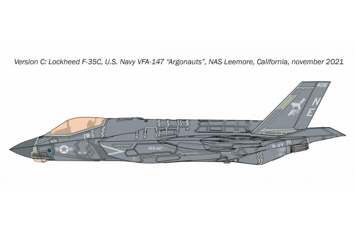 Model Kit letadlo 1469 - F-35C Lightning II (1:72)