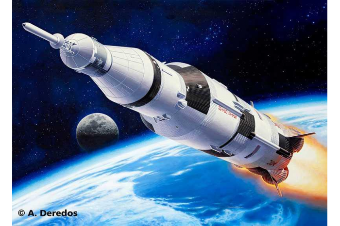 Plastic ModelKit vesmír 04909 - Saturn V (1:144)