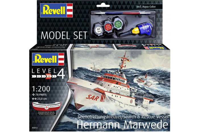 ModelSet loď 65812 - DGzRS Hermann Marwede (1:200)