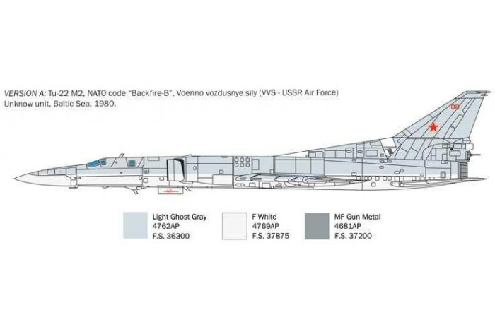 Model Kit letadlo 1440 - Tu-22 M3 BACKFIRE C (1:72)