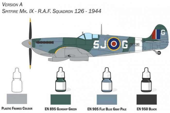 Model Set letadlo 72007 - Spitfire Mk. Vb (1:72)