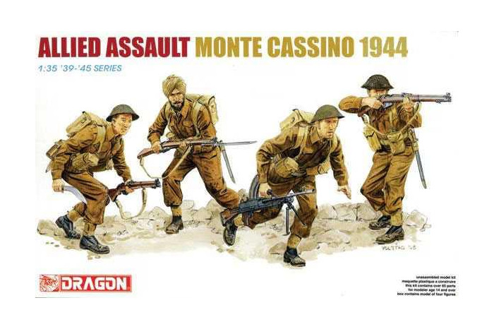 Model Kit figurky 6515 - ALLIED ASSAULT (MONTE CASSINO 1944) (1:35)